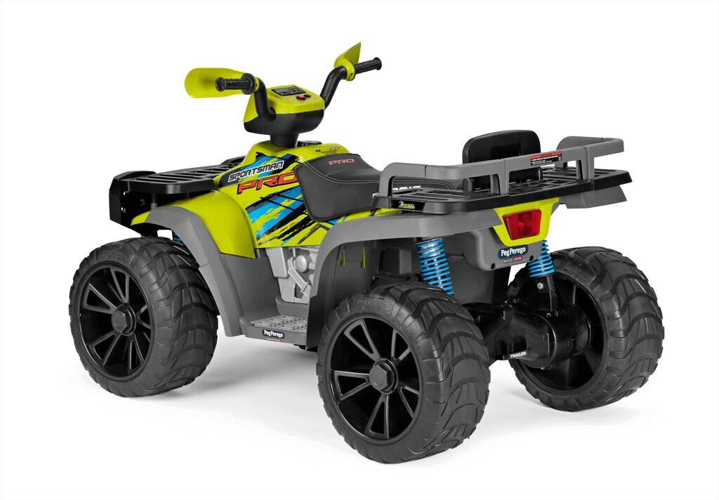 Vaikiškas vienvietis elektrinis keturratis Peg Perego Polaris SPORTSMAN PRO Citrus 24V цена и информация | Elektromobiliai vaikams | pigu.lt