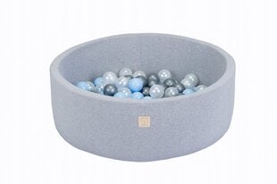 Apvalus vaikiškas kamuoliukų baseinas MeowBaby, pilkas kaina ir informacija | Žaislai kūdikiams | pigu.lt
