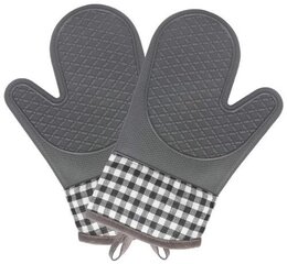 Кухонные перчатки, 2 шт. GV3, серые цена и информация | Кухонные полотенца, рукавицы, фартуки | pigu.lt