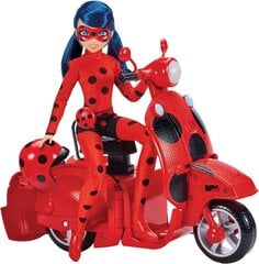 Lėlė su motoroleriu ir priedais Miraculous Ladybug Scooter цена и информация | Игрушки для девочек | pigu.lt