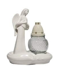Kapinių žvakidė Baltas angelas kaina ir informacija | Kapų žvakės | pigu.lt