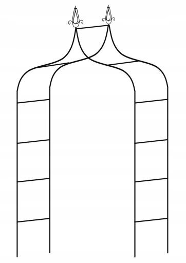 Gėlių arka GardenLine, 240 cm kaina ir informacija | Gėlių stovai, vazonų laikikliai | pigu.lt