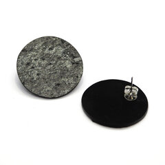 Seif Design akmeniniai auskarai, Tamsusis Beržas kaina ir informacija | Auskarai | pigu.lt