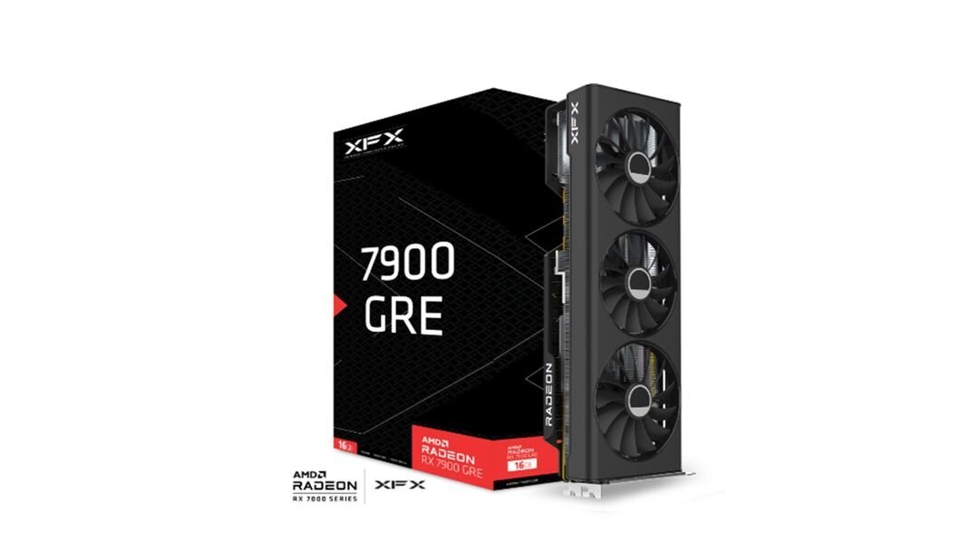 XFX Radeon RX 7900 GRE (RX-79GMERCB9) цена и информация | Vaizdo plokštės (GPU) | pigu.lt