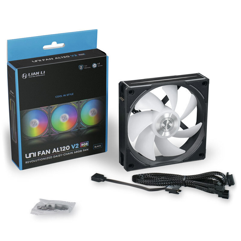 Lian Li Uni FAN AL120 V2 ARGB PWM UF-AL120V2-1B kaina ir informacija | Kompiuterių ventiliatoriai | pigu.lt