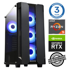 Intop RW35232NS Ryzen 5 5600X 16GB 500SSD M.2 NVME RTX3050 6GB no-OS kaina ir informacija | Stacionarūs kompiuteriai | pigu.lt