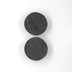 Серьги из камня Seif Design, Черный Уголь цена и информация | Серьги | pigu.lt
