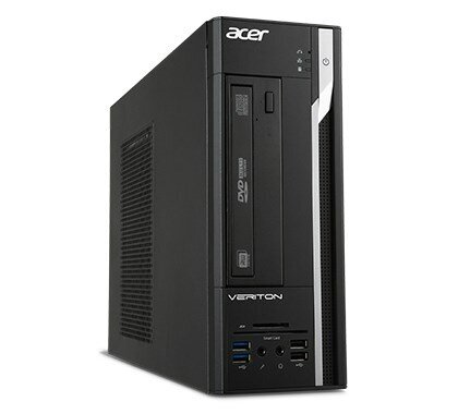 Acer Veriton DT.VJYEF.026 G1820 4 GB DDR3-SDRAM 256 GB SSD Windows 10 Professional SFF kaina ir informacija | Stacionarūs kompiuteriai | pigu.lt