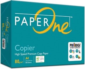 Офисная копировальная бумага Paper One Copier, А4, 80 г/м², 500 листов цена и информация | Тетради и бумажные товары | pigu.lt