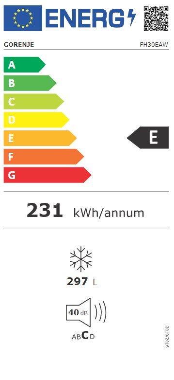 Gorenje FH30EAW kaina ir informacija | Šaldikliai, šaldymo dėžės | pigu.lt