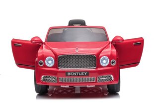 Vienvietis vaikiškas elektromobilis Bentley Mulsanne, raudonas kaina ir informacija | Elektromobiliai vaikams | pigu.lt