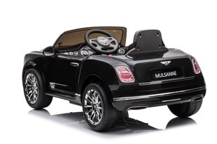 Vienvietis vaikiškas elektromobilis Bentley Mulsanne, juodas lakuotas kaina ir informacija | Elektromobiliai vaikams | pigu.lt