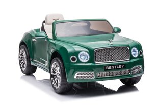 Vienvietis vaikiškas elektromobilis Bentley Mulsanne, žalias lakuotas kaina ir informacija | Elektromobiliai vaikams | pigu.lt