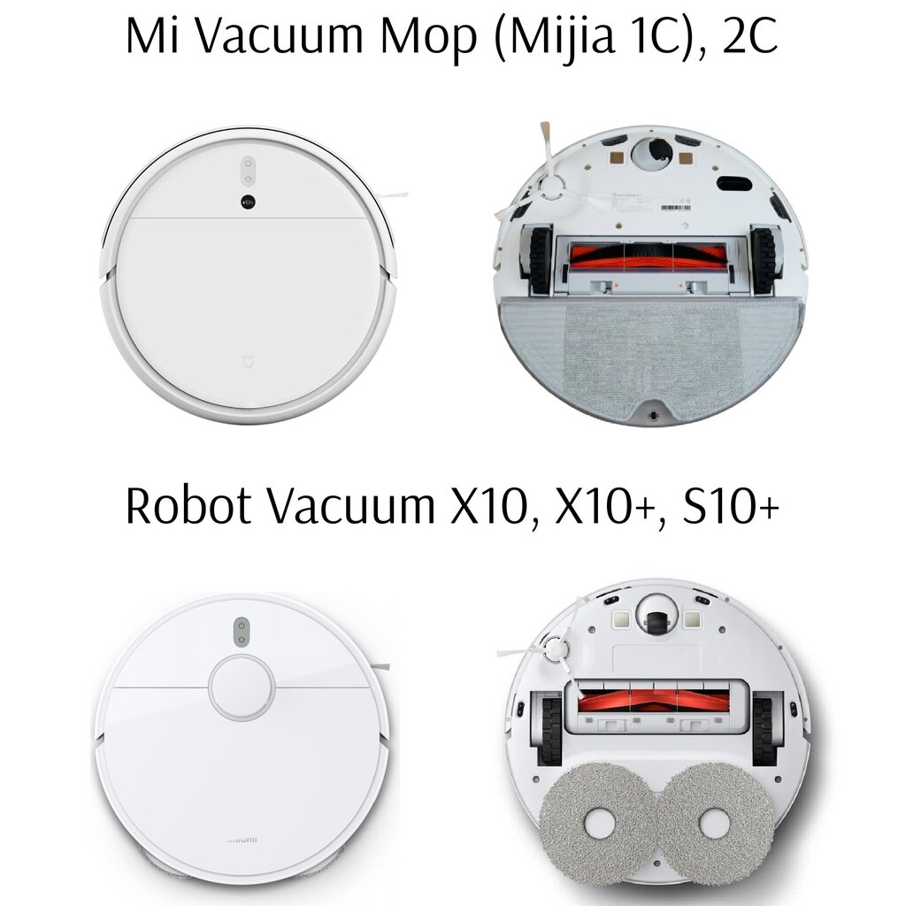 Xiaomi Mi Vacuum Mop, 4 vnt. kaina ir informacija | Dulkių siurblių priedai | pigu.lt