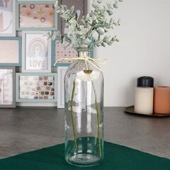 декоративная стеклянная ваза 26 см цена и информация | Вазы | pigu.lt