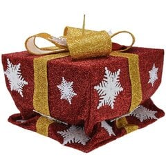 подарок с подсветкой, красный цена и информация | Рождественское украшение CA1031, 10 см | pigu.lt