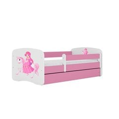 Розовая кровать babydreams без ящика и матраса 180/80 цена и информация | Детские кровати | pigu.lt