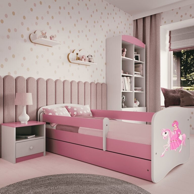 Vaikiška lova Babydreams 180x80 cm, rožinė kaina ir informacija | Vaikiškos lovos | pigu.lt