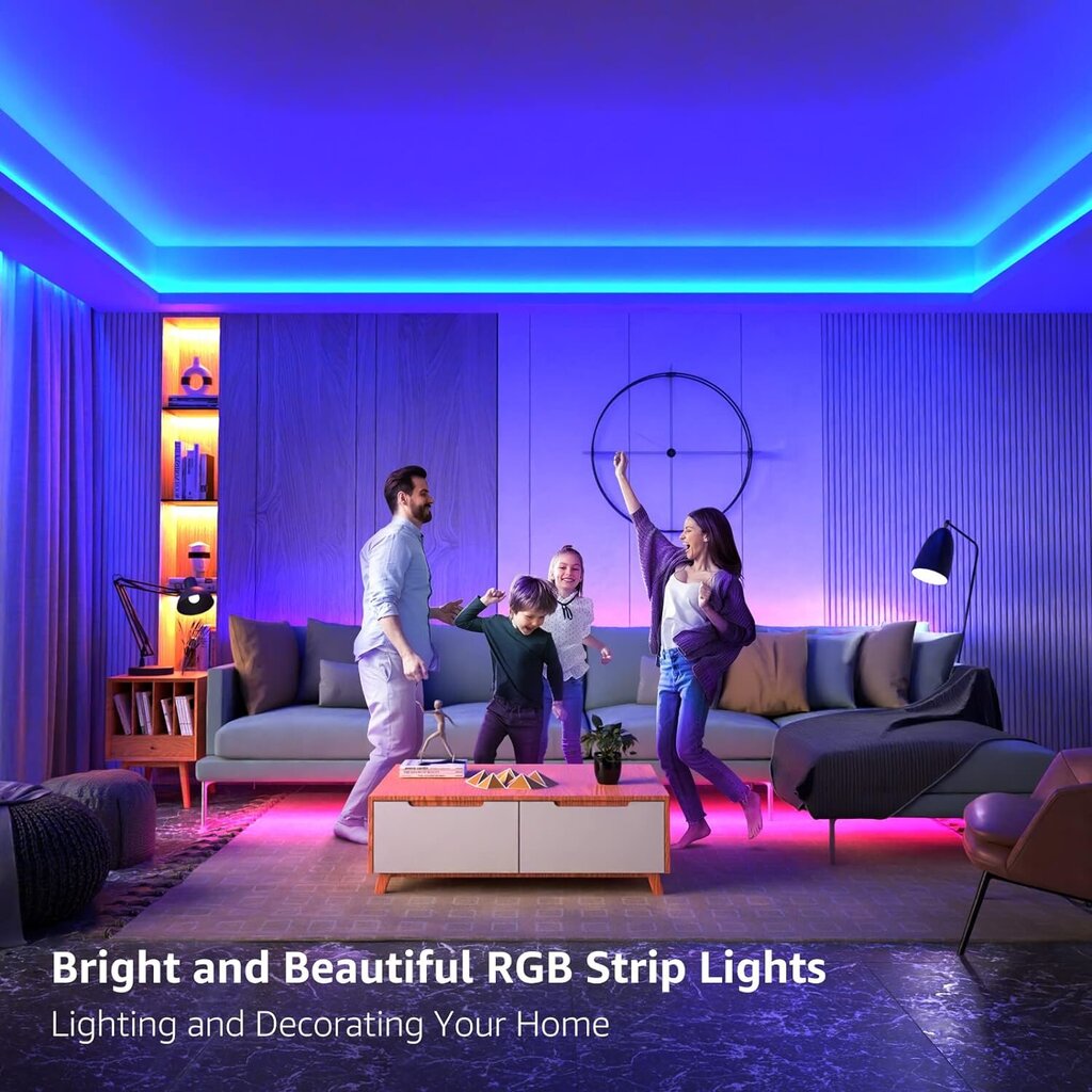 Lepro LED juosta 5m rgb rinkinys kaina ir informacija | LED juostos | pigu.lt