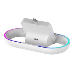 iPega P5P02 Charger Dock with RGB for Playstation Portal Remote Player White цена и информация | Аксессуары для компьютерных игр | pigu.lt