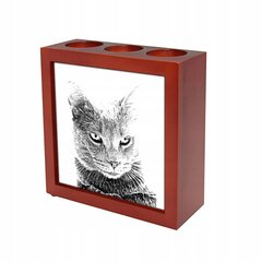 Подставка для ручки "Картузская кошка", подсвечник цена и информация | Kanceliarinės prekės | pigu.lt