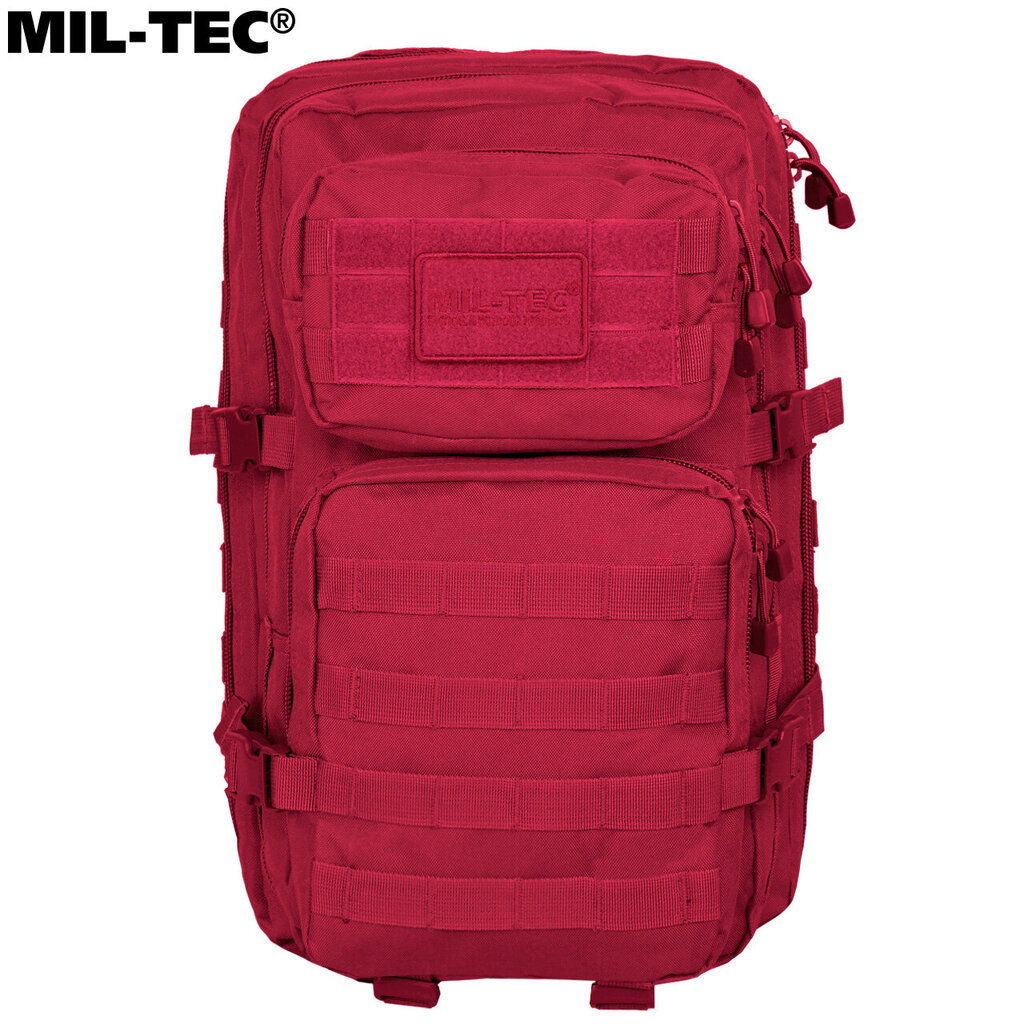 Karinė turistinė kuprinė Mil-Tec Assault Pack LG, 36 L, raudona цена и информация | Turistinės ir kelioninės kuprinės | pigu.lt