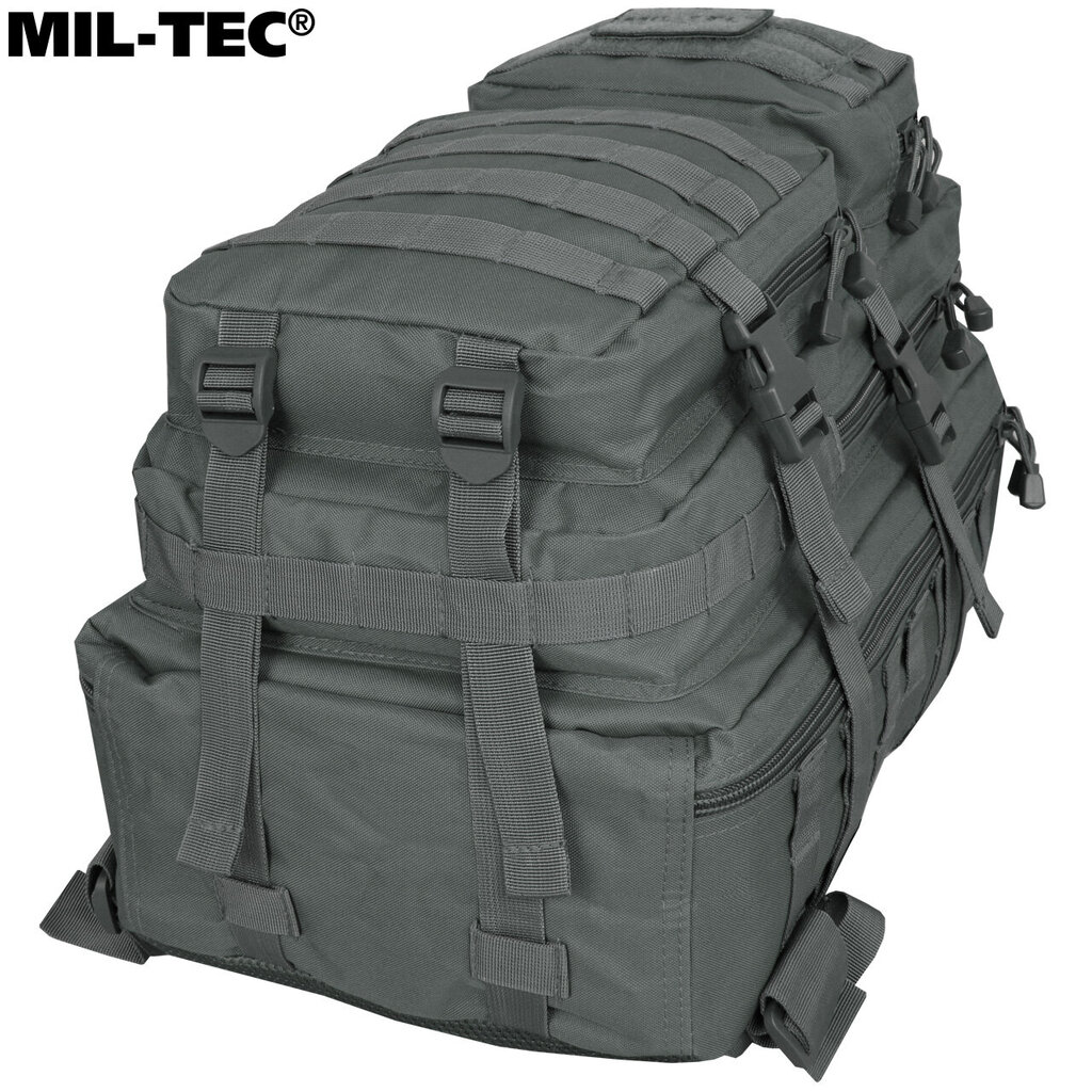 Karinė turistinė kuprinė Mil-Tec Assault Pack LG, 36 L, pilka kaina ir informacija | Turistinės ir kelioninės kuprinės | pigu.lt