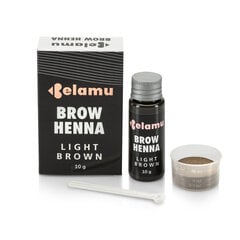 Antakių dažai Belamu Brow Henna, Light Brown, 10 g цена и информация | Карандаши, краска для бровей | pigu.lt