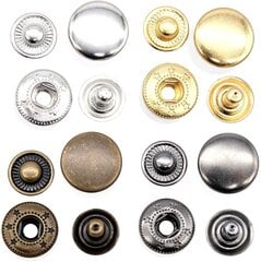 Набор металлических кнопок 40 шт. цена и информация | Принадлежности для шитья | pigu.lt