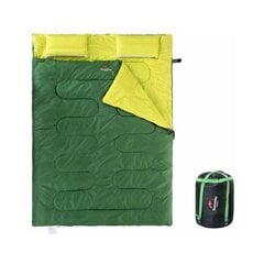 Спальный мешок двуспальный с подушками, съемный, Naturehike Double 3в1, зеленый цена и информация | Спальные мешки | pigu.lt