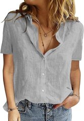 Marškiniai moterims Maavoki, pilki kaina ir informacija | Palaidinės, marškiniai moterims | pigu.lt