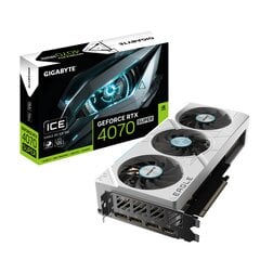 Gigabyte GeForce RTX 4070 Super Eagle OC Ice (GV-N407SEAGLEOC ICE-12GD) kaina ir informacija | Vaizdo plokštės (GPU) | pigu.lt