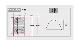 4-местная палатка цена и информация | Палатки | pigu.lt