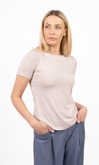 Marškinėliai moterims Introstyle, smėlio spalvos kaina ir informacija | Marškinėliai moterims | pigu.lt