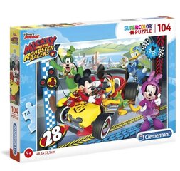 Dėlionė Mickey and The Roadster Racers Clementoni, 104d., 27984 kaina ir informacija | Dėlionės (puzzle) | pigu.lt
