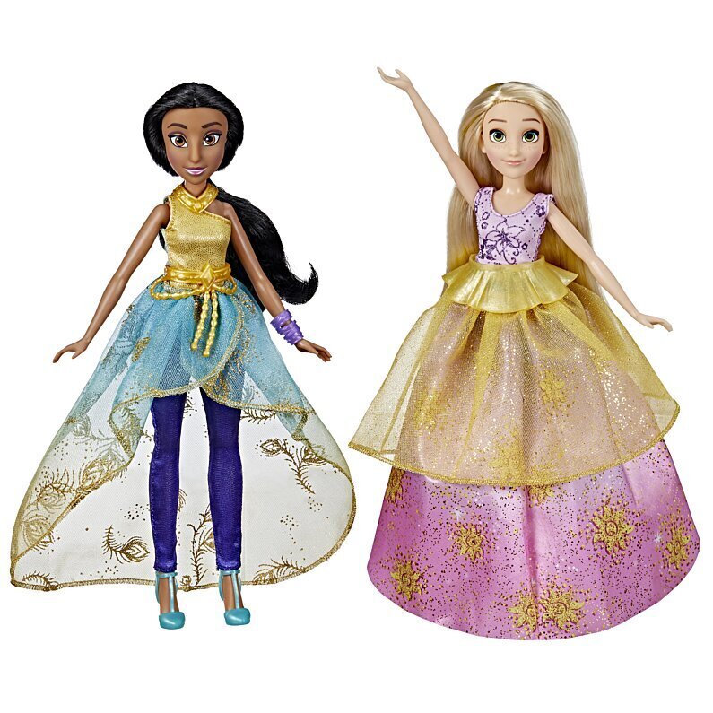 Lėlės Jasmine ir Rapunzel su drabužių ir aksesuarų spinta Disney Princess Ultimate Fashions Wardrobe цена и информация | Žaislai mergaitėms | pigu.lt