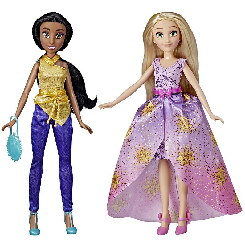 Lėlės Jasmine ir Rapunzel su drabužių ir aksesuarų spinta Disney Princess Ultimate Fashions Wardrobe цена и информация | Žaislai mergaitėms | pigu.lt