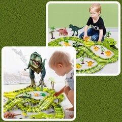 Lenktynių trasa dinozaurų parkas, 270 d. цена и информация | Игрушки для мальчиков | pigu.lt