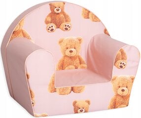 Vaikiškas fotelis Delsit, 51x33x42 cm, rožinis цена и информация | Детские диваны, кресла | pigu.lt