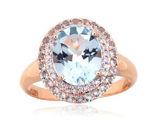 Auksinis žiedas su deimantais Diamond Sky "Topaz Greatness" iš raudono, 585 prabos aukso DS00G767 kaina ir informacija | Žiedai | pigu.lt