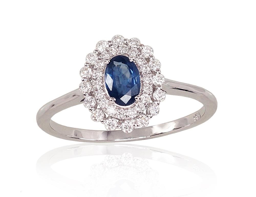 Auksinis žiedas su deimantais Diamond Sky "Romance" DS01G689 цена и информация | Žiedai | pigu.lt