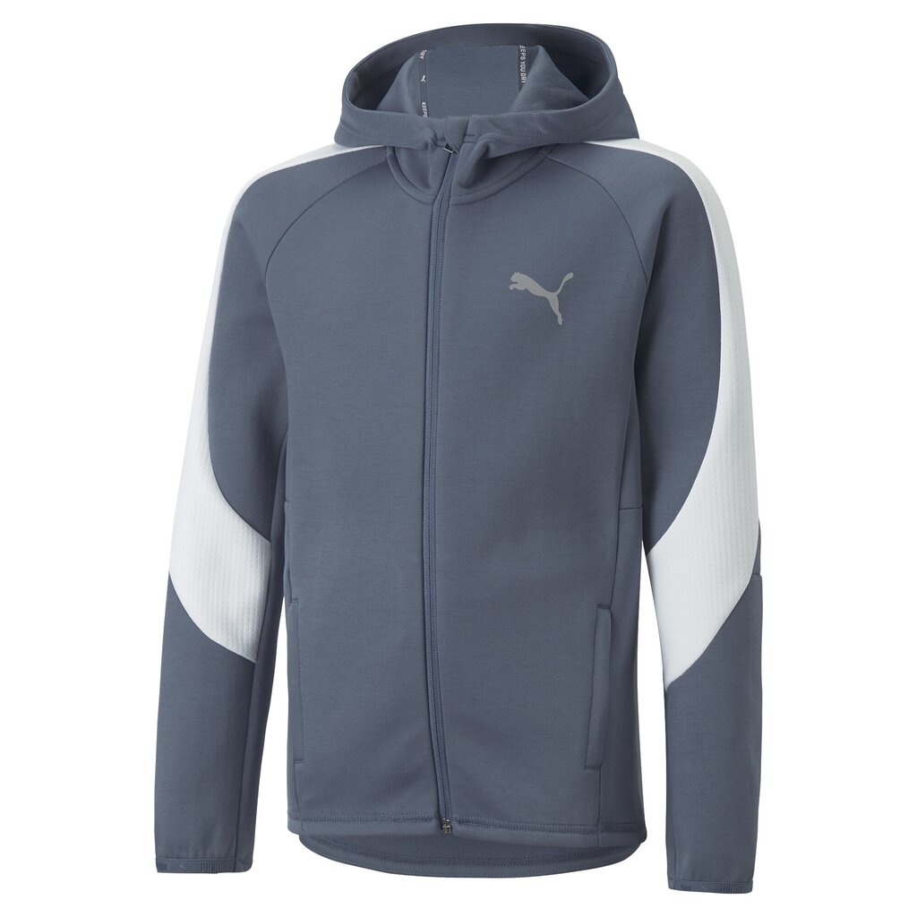 PUMA džemperis vaikams Evostripe Full-Zip B Evening Sky 67006818, mėlynas kaina ir informacija | Megztiniai, bluzonai, švarkai berniukams | pigu.lt