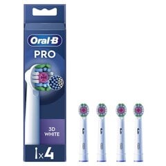 Oral-B EB18-4 3D White Pro kaina ir informacija | Elektrinių dantų šepetėlių antgaliai | pigu.lt