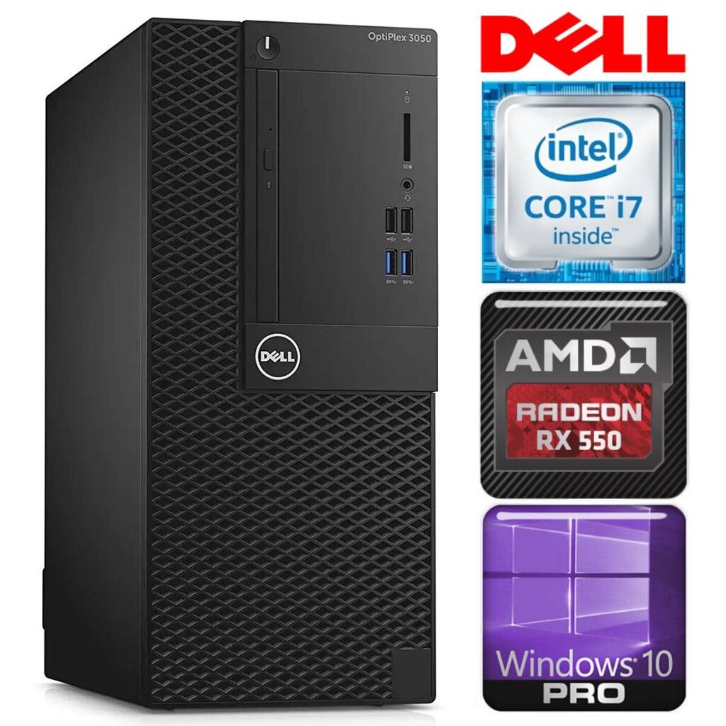 Dell OptiPlex 3050 Tower kaina ir informacija | Stacionarūs kompiuteriai | pigu.lt