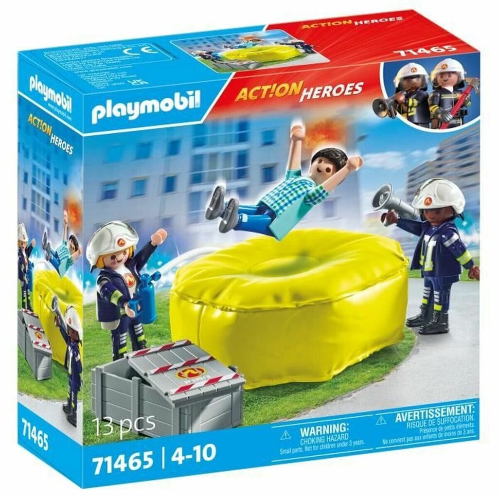 71465 Playmobil Action Heroes Ugniagesiai su oro pagalvėmis, 13 d. kaina ir informacija | Konstruktoriai ir kaladėlės | pigu.lt