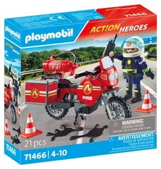 71466 PLAYMOBIL® Action Heroes, Пожарный мотоцикл цена и информация | Конструкторы и кубики | pigu.lt