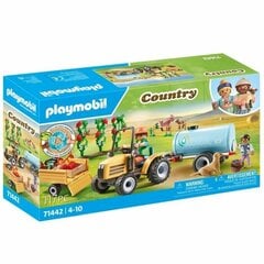71442 Playmobil Country Traktorius su priekaba ir vandens baku, 117 d. цена и информация | Конструкторы и кубики | pigu.lt
