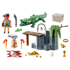 71473 PLAYMOBIL® Pirates, Piratas su aligatoriumi kaina ir informacija | Konstruktoriai ir kaladėlės | pigu.lt