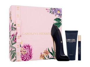 Kosmetikos rinkinys Carolina Herrera Good Girl moterims: kvapusis vanduo EDP, 80 ml + kūno losjonas, 100 ml + kvapusis vanduo EDP, 10 ml kaina ir informacija | Kvepalai moterims | pigu.lt