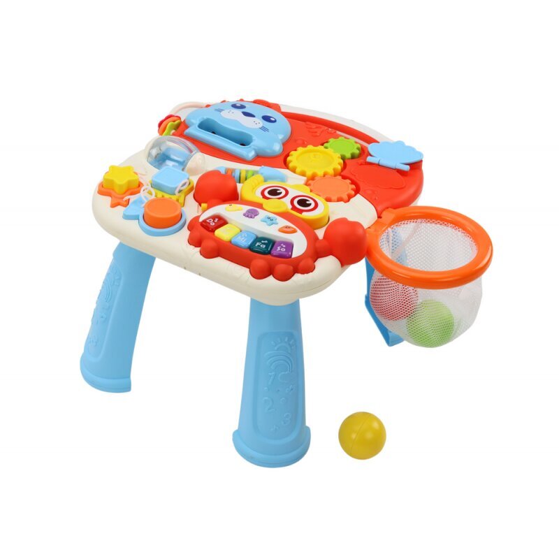 Stumdukas ir  interaktyvus edukacinis stalas 2in1 Huanger, raudonas цена и информация | Žaislai kūdikiams | pigu.lt